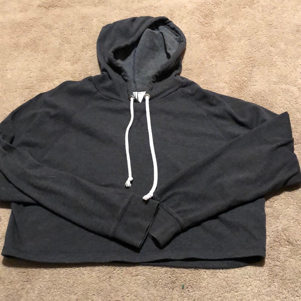 cropped sweatshirt